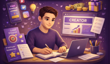 Content creator persona illustration